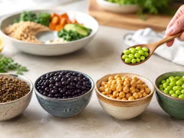Câtă proteină și câtă fibră conțin, de fapt, lintea, fasolea, năutul și edamame pe porție?