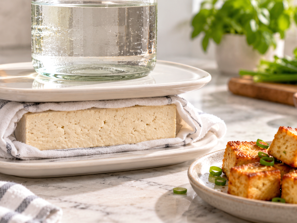 Cum să presezi tofu fără presă: metode simple pe care le poți folosi acasă pentru un tofu crocant și plin de savoare