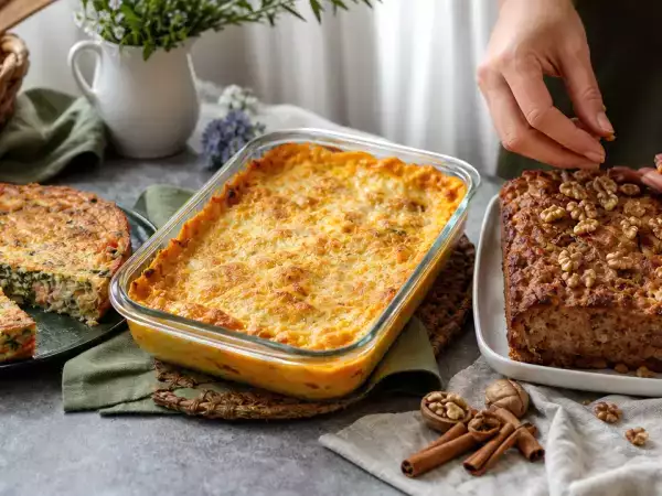 Meniul zilei, 21 octombrie: quiche cu somon, lasagna cu dovleac și tartă cu mere