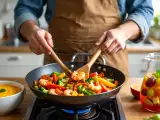 Articole: Meniul zilnic, 3 august: flan de legume, legume și creveți la wok și sangria fără alcool