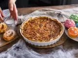 Articole: Meniul zilei, 27 octombrie: quiche cu legume și bacon, foietaj de Halloween și cupcakes monstruoase