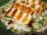 Rețetă Salata de Cous-Cous + Branza Halloumi la Gratar