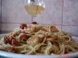 Rețetă Spaghete cu creveti si pesto
