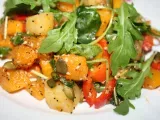 Rețetă Salată caldă din legume la cuptor şi rucola