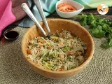Rețetă Salata cu fidea de orez, creveti, avocado, ou si coriandru