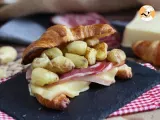 Rețetă Sandwich croissant cu raclette pentru un brunch gourmet reusit!