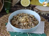 Rețetă Salată de orez cu pui, dovlecel, semințe de pin și oțet balsamic