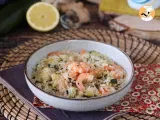Rețetă Salată de orez cu creveți, dovlecel și ghimbir