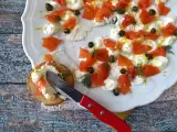 Aperitiv tartinabil cu somon afumat