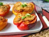 Rețetă Ardei umpluți vegetarieni la cuptor: rețeta ușoară și gustoasă cu legume și brânză mozzarella