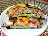 Rețetă Sandviș de sushi cu somon, avocado și mango: proaspăt, original și extrem de delicios