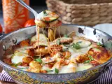 Rețetă Rețetă rapidă de gratin cu gnocchi, dovlecel și mozzarella
