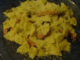 Farfale cu carbonara si mazare (by jamie oliver)