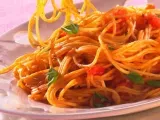 Rețetă Spaghete in sos de tomate