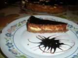 Cheese cake cu gem de prune si ciocolata