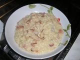 Rețetă Risotto speck e gorgonzola (orez cu gorgonzola si bacon)