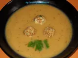 Rețetă Supa crema de linte rosie cu galuste de branza (montignac )