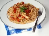 Rețetă Spaghetti cu calamari si rosii