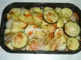 Rețetă Ghiveci cu legume, orez si carne la cuptor