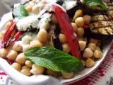 Rețetă Salata de naut si vinete(chickpea&aubergine salad)