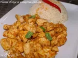 Rețetă Curry rosu de pui cu orez