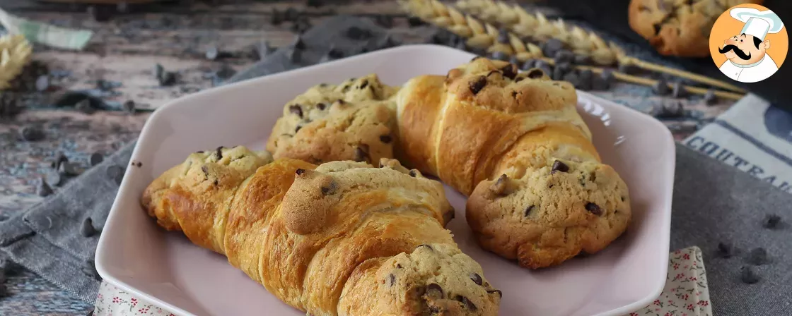 Crookies ultra delicioase și super ușoare. combinația perfectă de croissant și fursec!