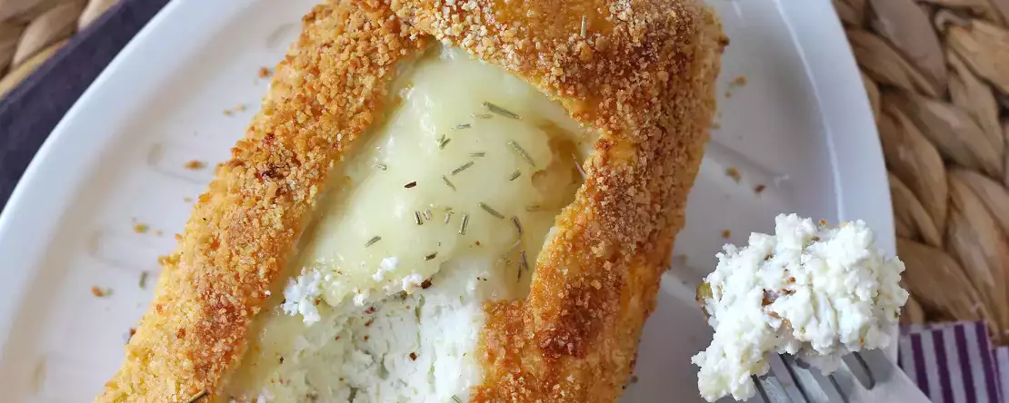 Buștean crocant din brânză de capră- la air fryer: confort absolut!