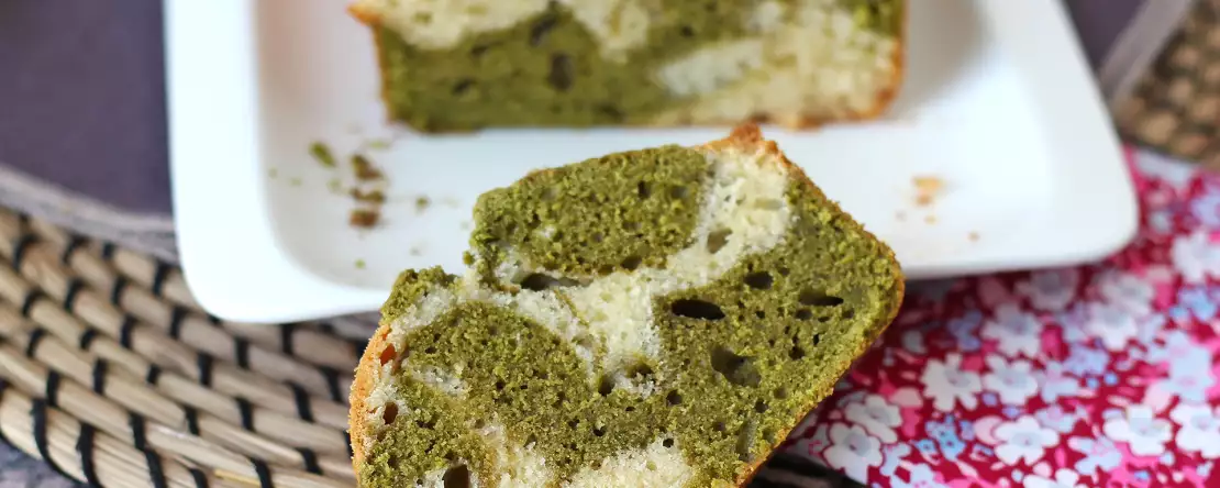 Chec marmorat cu ceai matcha