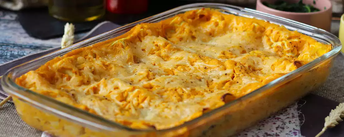 Lasagna cu dovleac butternut, spanac și ricotta