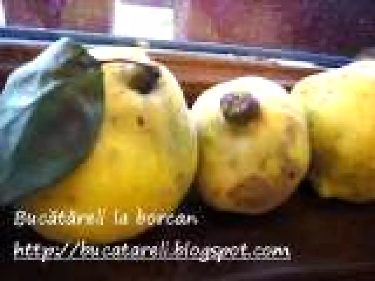 Gem de gutui cu puf galben ca de pui