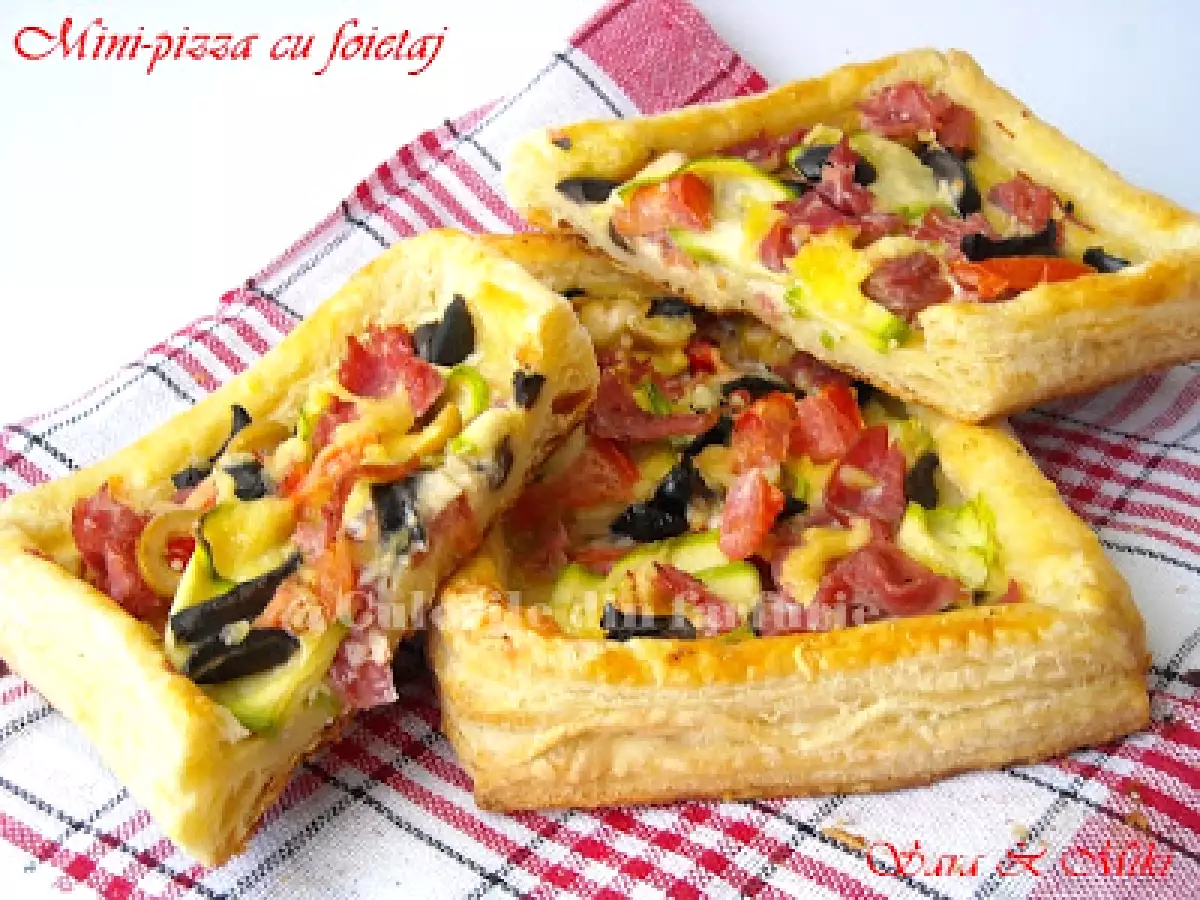 Rețetă Mini-pizza cu foietaj