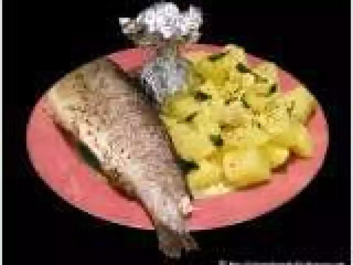 Pastrav cu cartofi natur