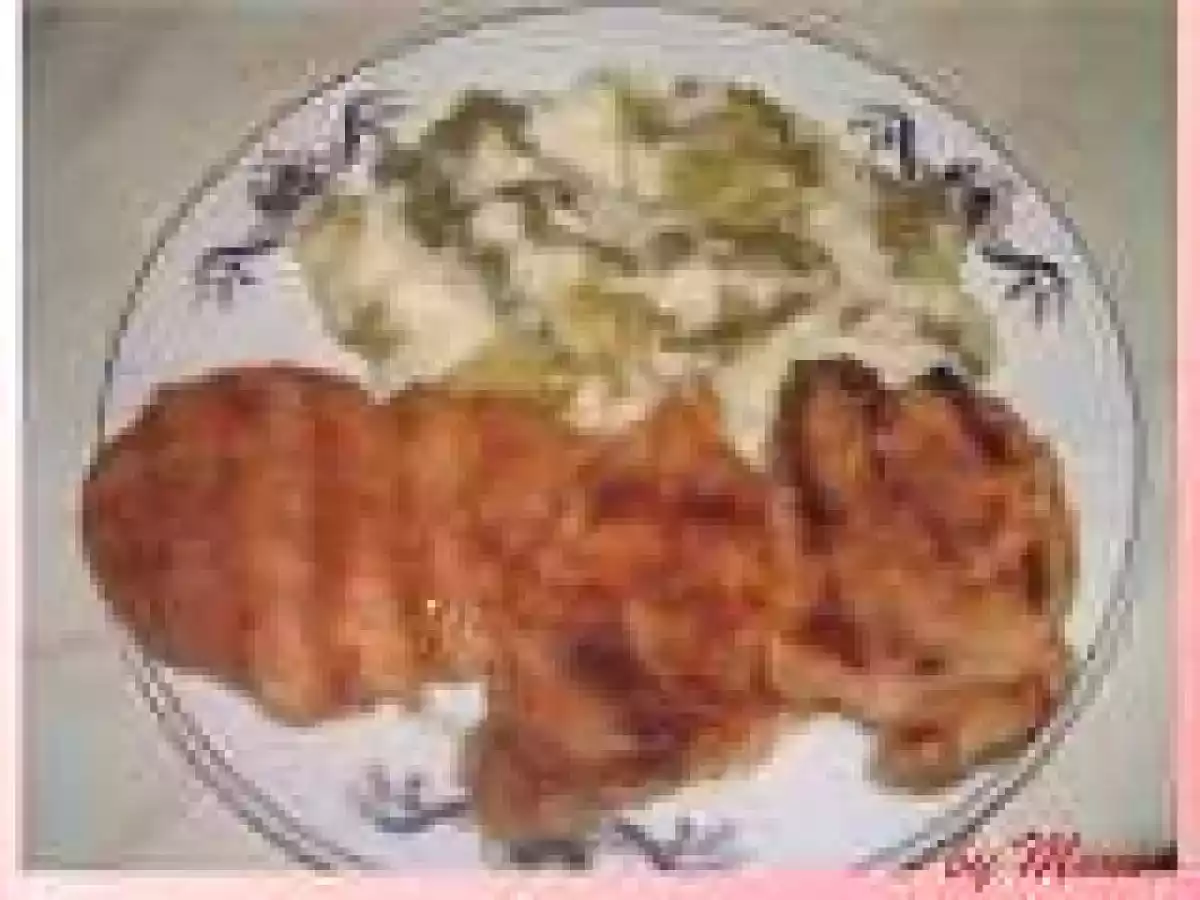 GRATAR DE PORC CU MANCARE DE SALATA VERDE