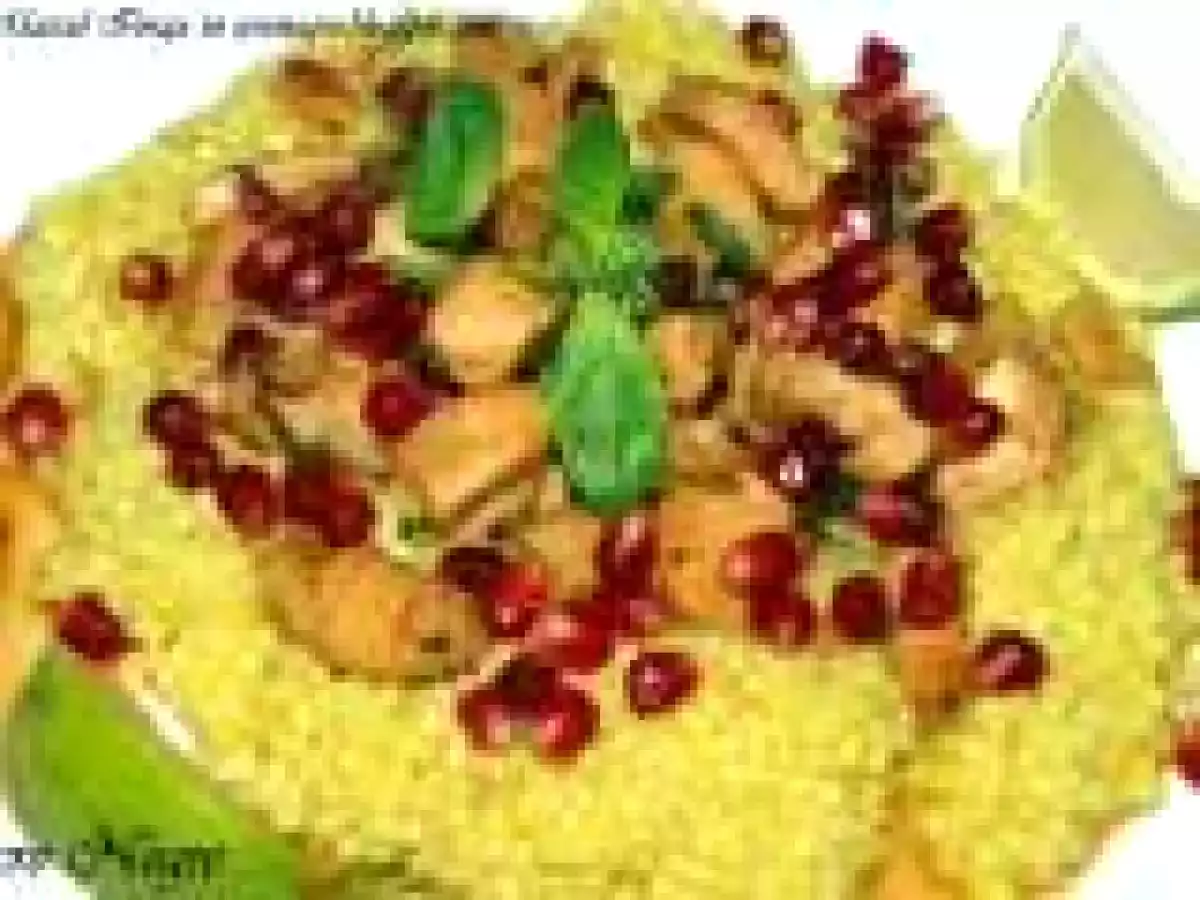 Pui cu sos de rodii ?i cu? cu?*)