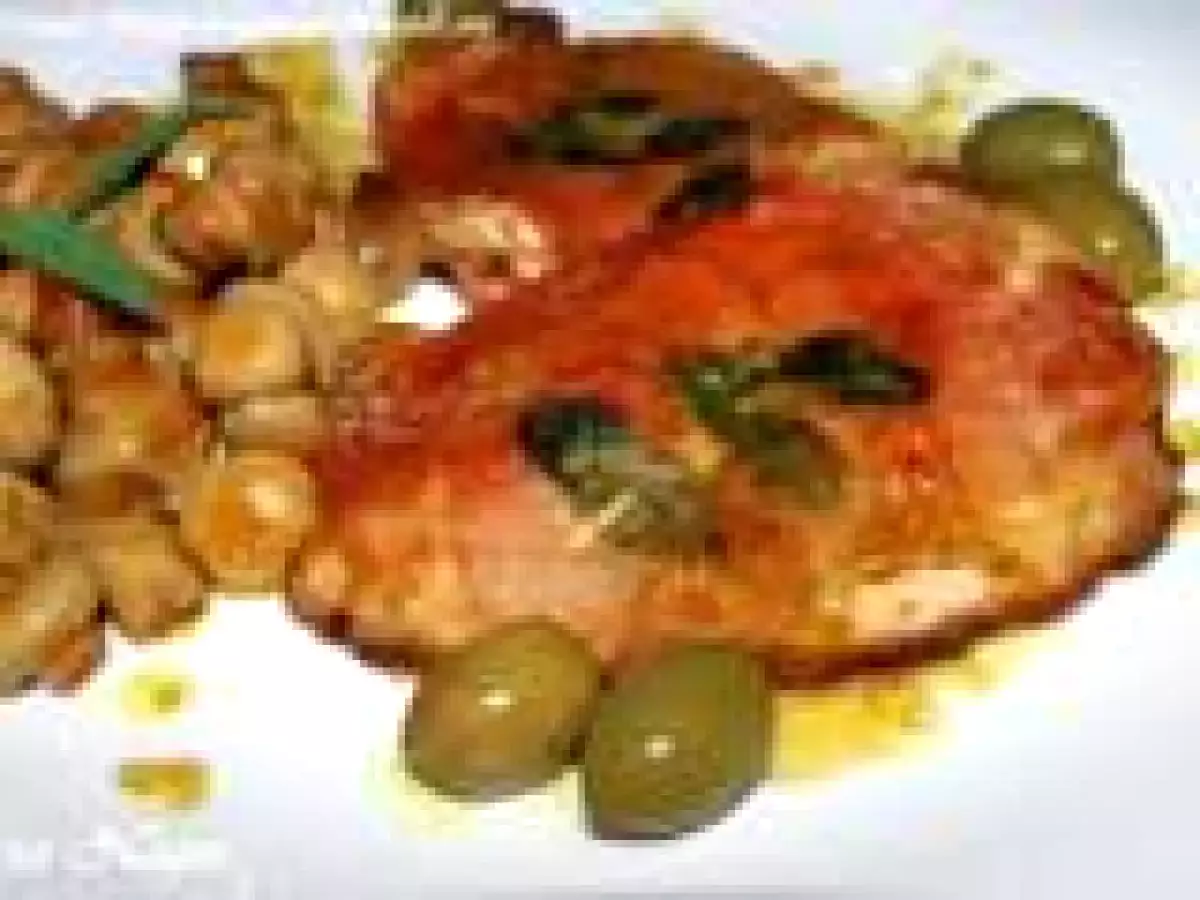 Saltimbocca alla Romana cu piept de curcan
