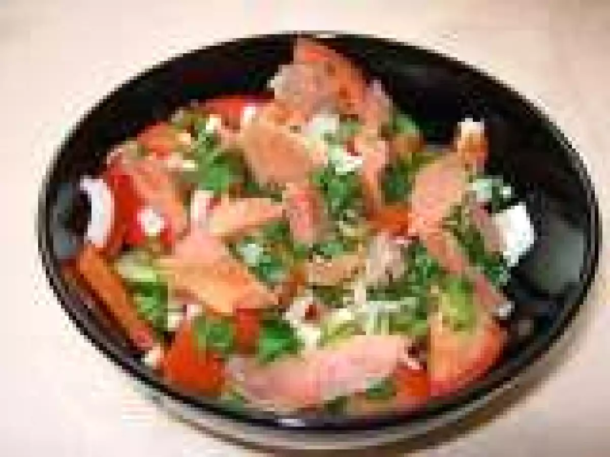 Salat? cu somon afumat