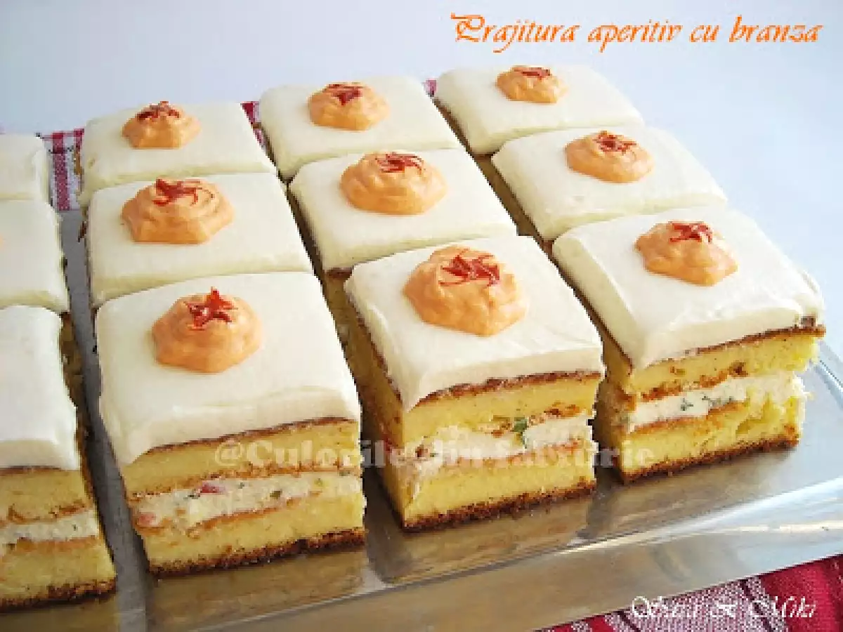 Rețetă Prajitura aperitiv cu branza