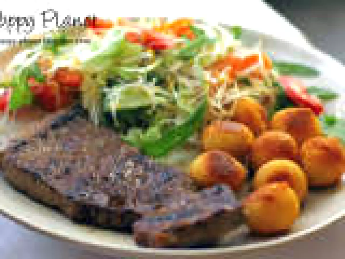 Gratar de vita cu salata