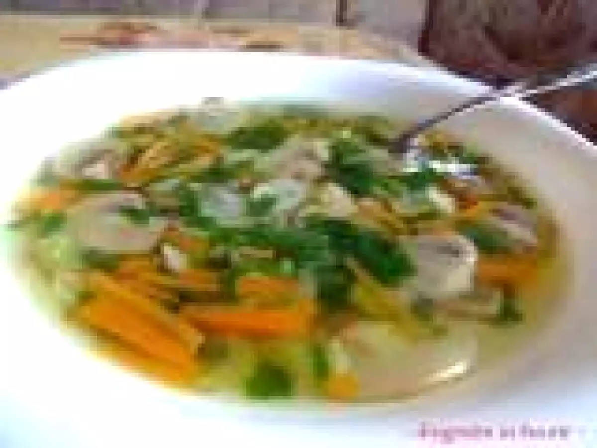 SUPA DE LEURDA CU CIUPERCI SI LEGUME