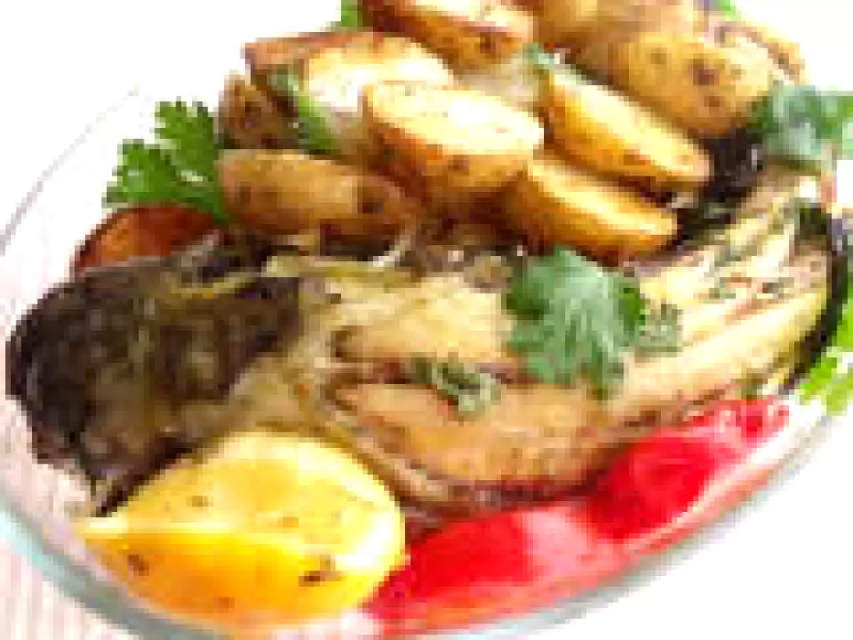 CHEFAL LA CUPTOR (BAKED MULLET)