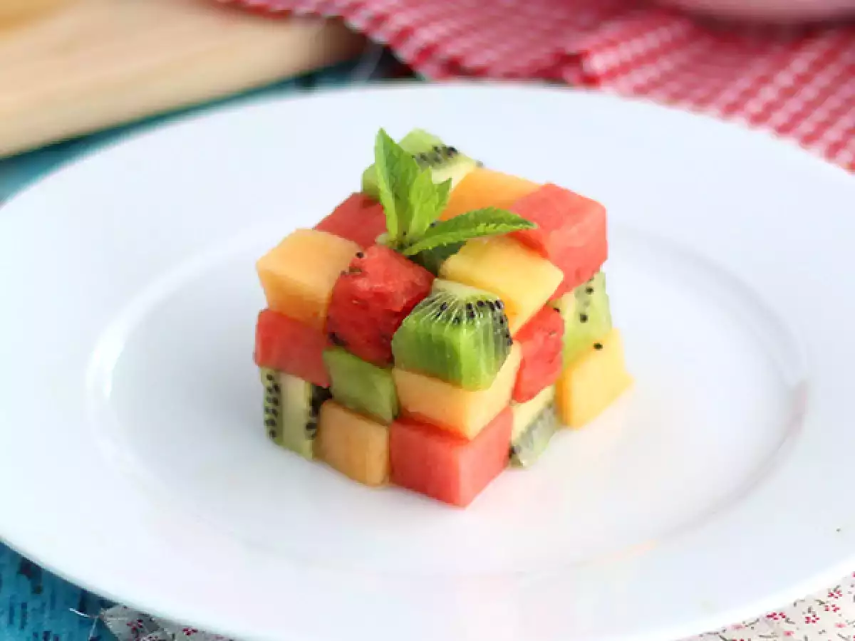 Rețetă Cub rubik cu fructe