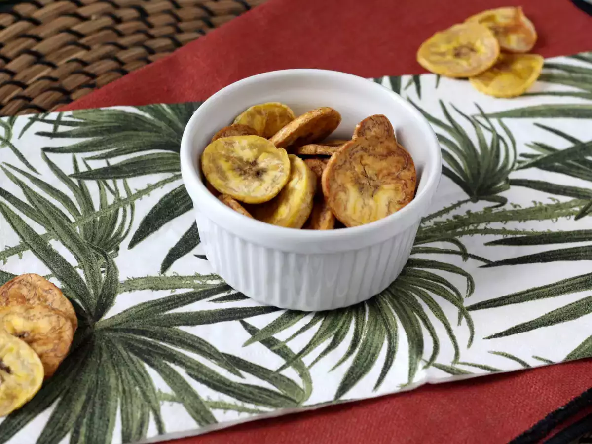 Rețetă Chipsuri de banană plantain la air fryer