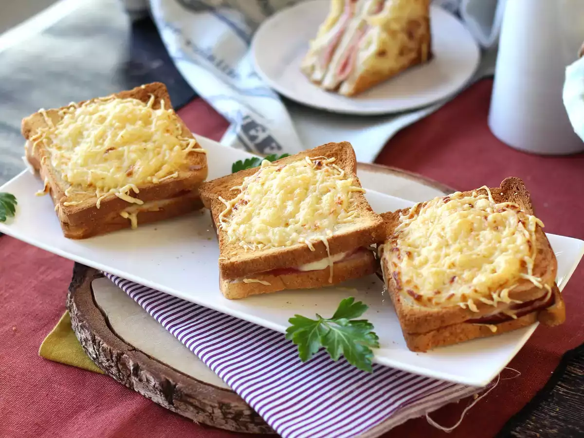 Rețetă Croque monsieur la air fryer