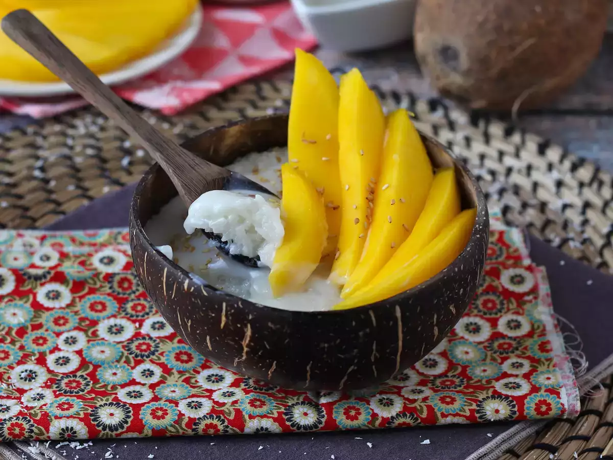 Rețetă Mango sticky rice, desertul thailandez super reconfortant