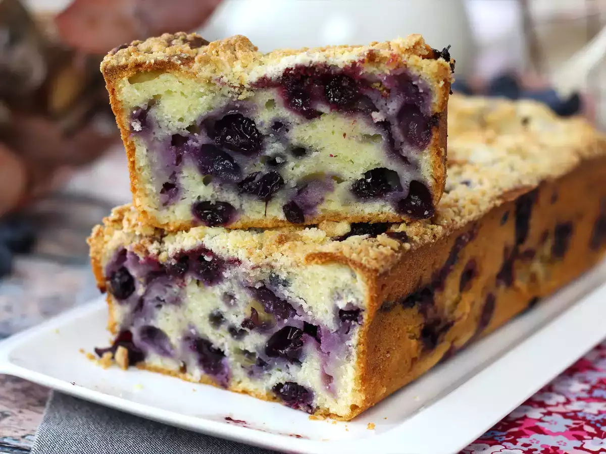 Rețetă Blueberry crumble cake