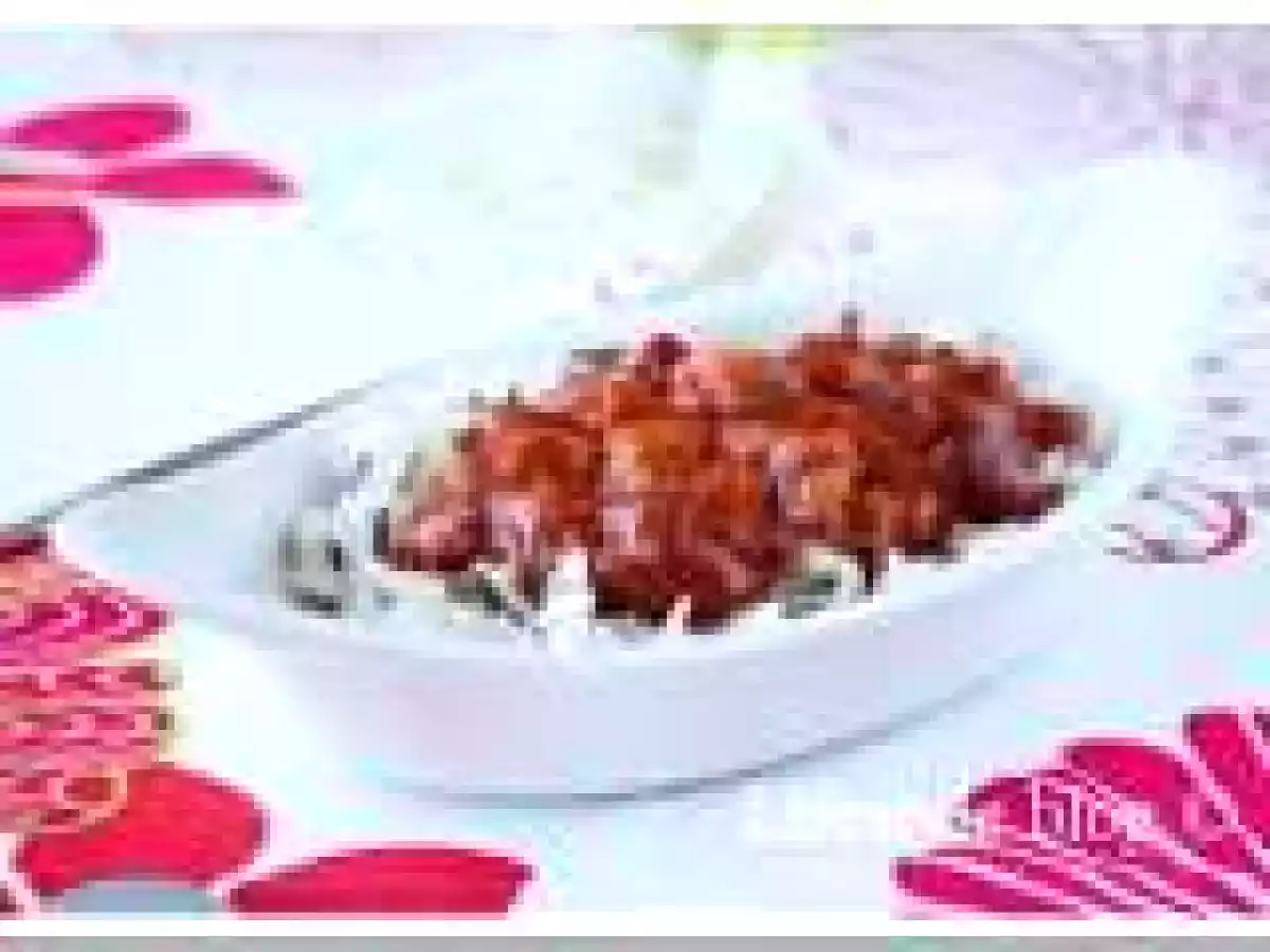 Orez salbatic cu sos iute de chilli