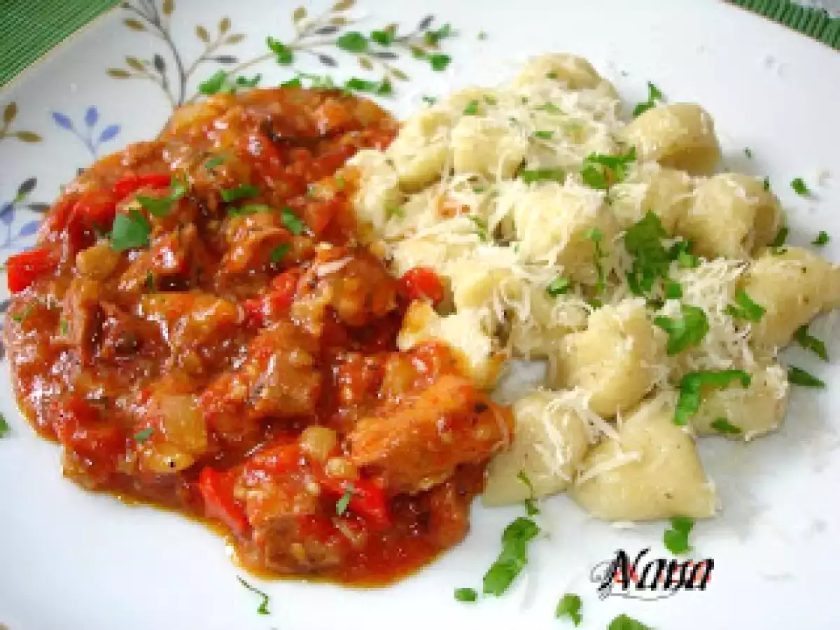 Rețetă Gnocchi cu piept de pui