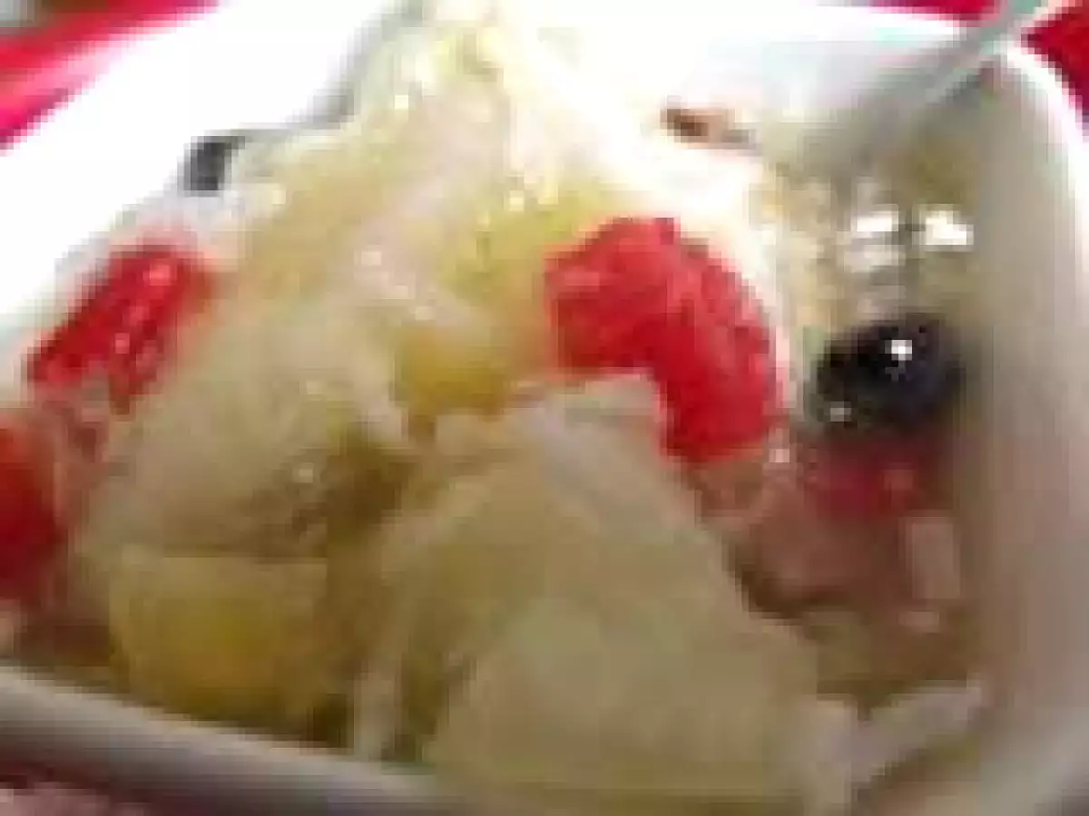 Desert cu pepene galben si tapioca