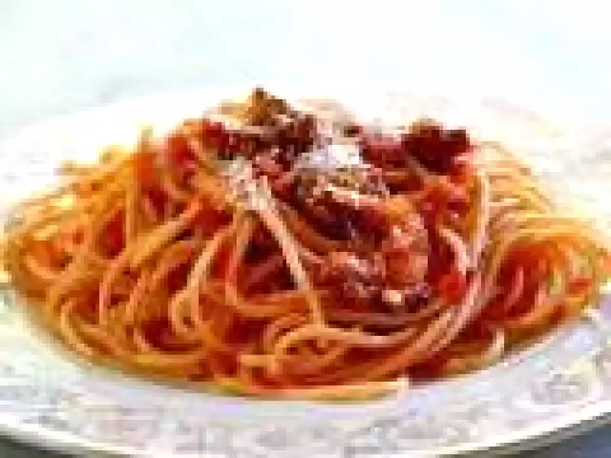 Spaghete cu carnati italieni
