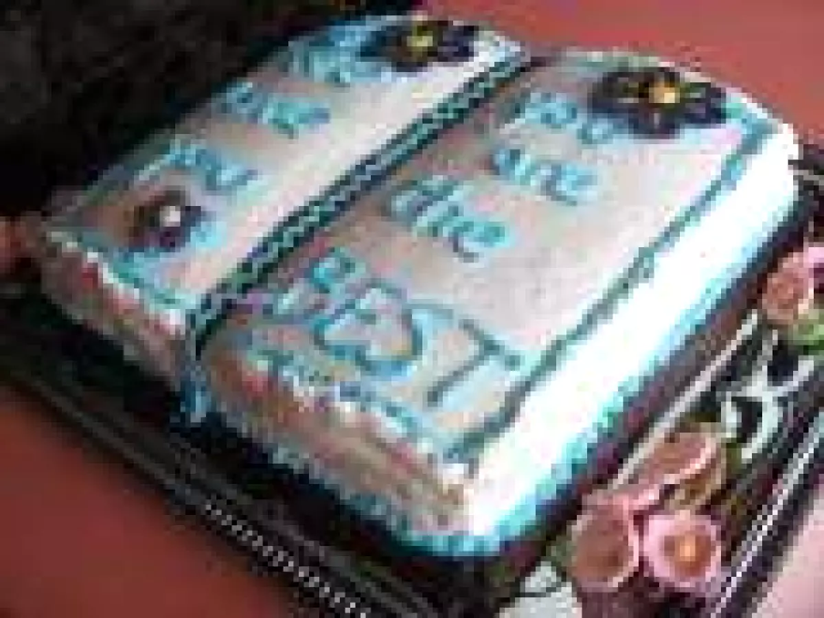 TORT CARTE din piscoturi ...by Adriana Lucia